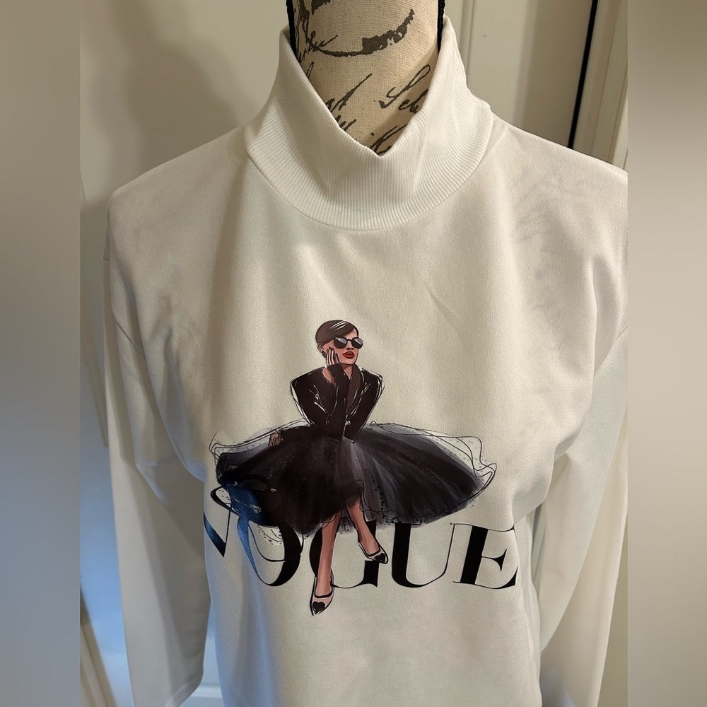 CBR Vogue print long sleeve shirt